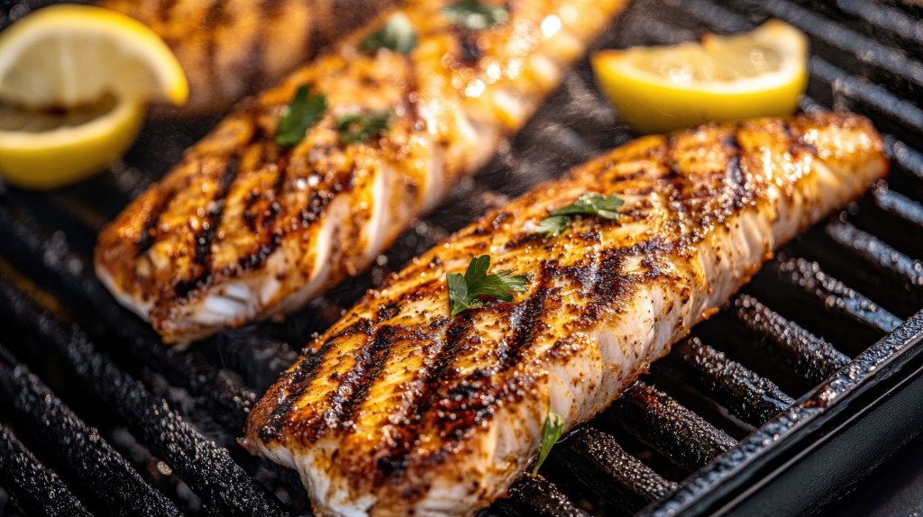 Grilltrend: Saftig gegrillte Welsfilets mit Zitronen und Kräutern, ideal für sommerliche BBQs und Outdoor-Küche. (Foto: Kultivad / stock.adobe.com)