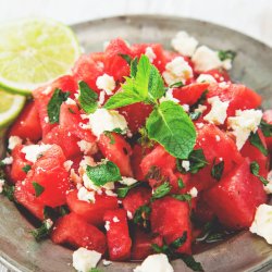 Fris & licht: Watermeloen feta salada